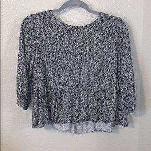 Urban Outfitters Top with Ruffled Bottom